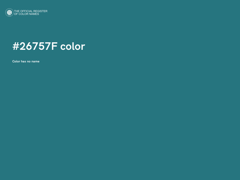 #26757F color image