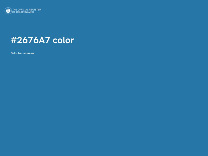 #2676A7 color image