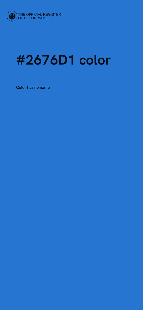 #2676D1 color image