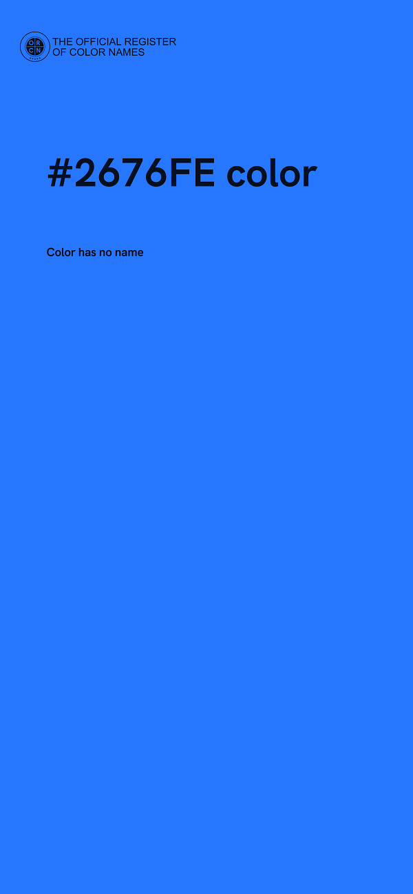 #2676FE color image