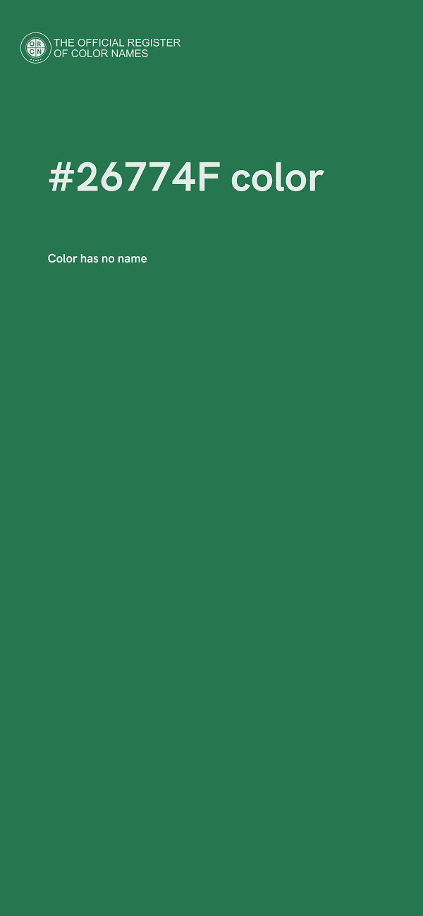#26774F color image