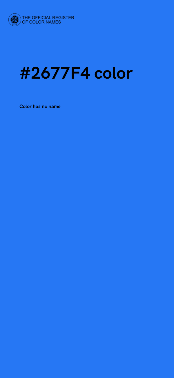 #2677F4 color image