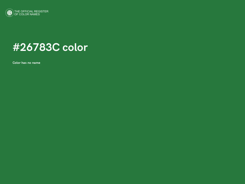 #26783C color image