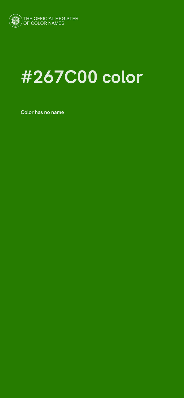 #267C00 color image