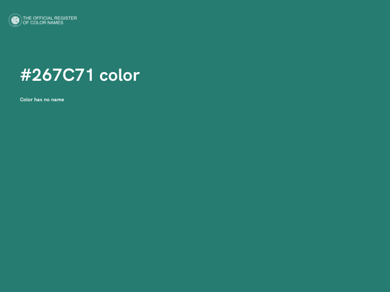 #267C71 color image