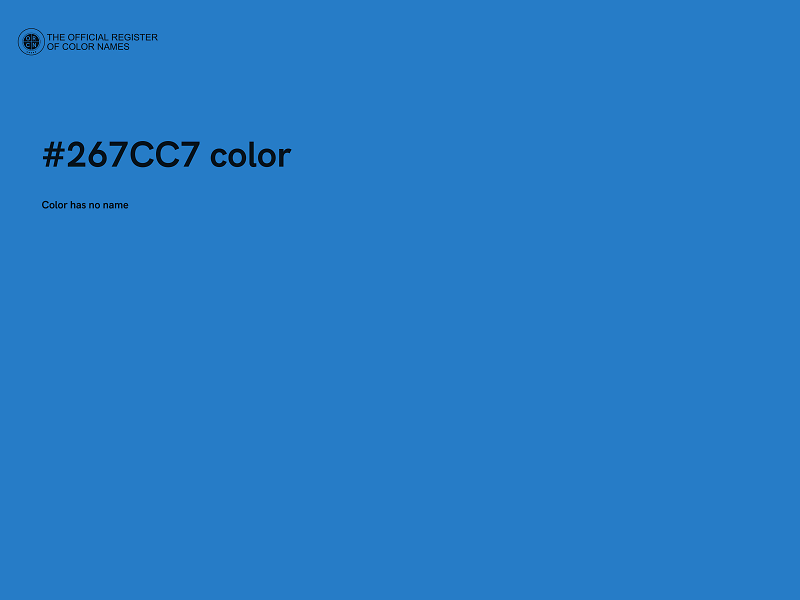#267CC7 color image