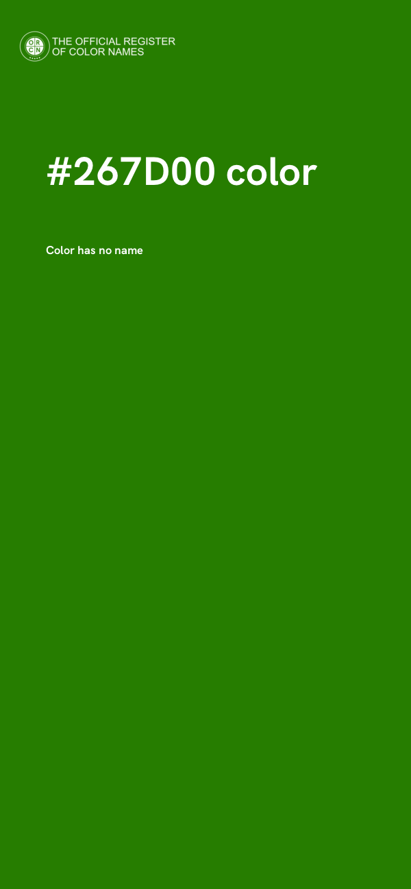 #267D00 color image