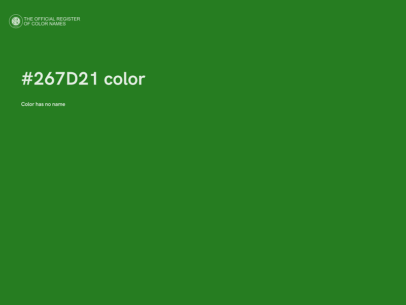 #267D21 color image