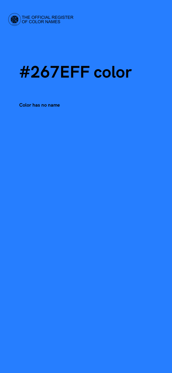 #267EFF color image