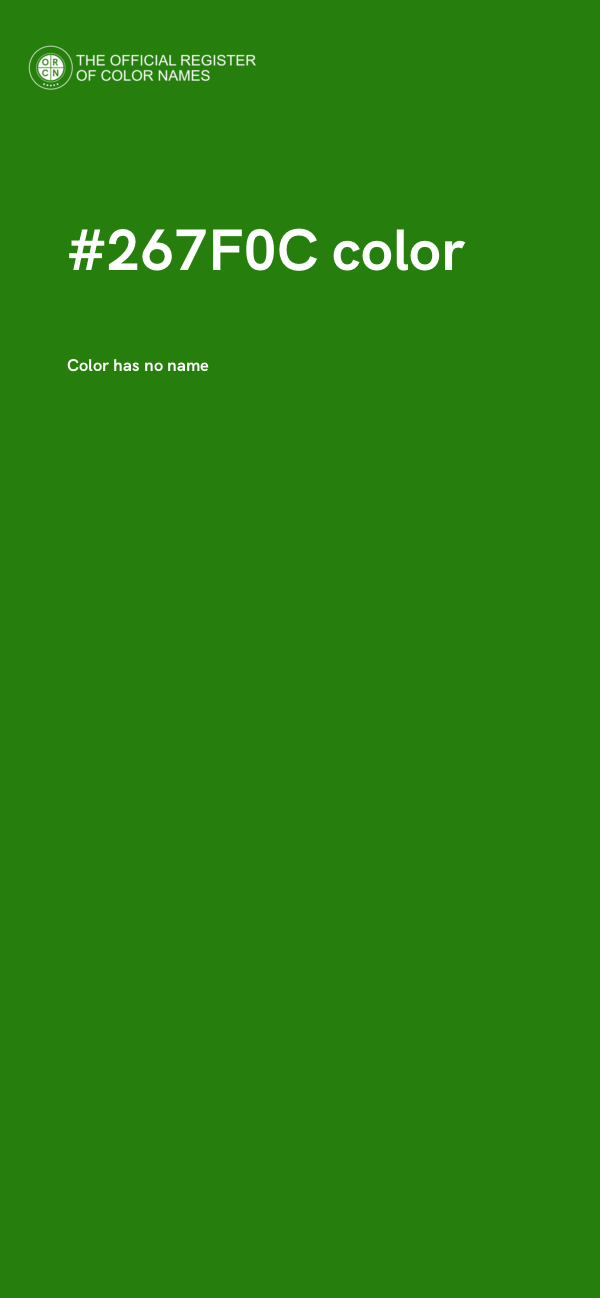 #267F0C color image