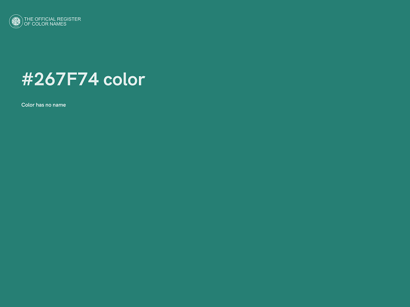 #267F74 color image