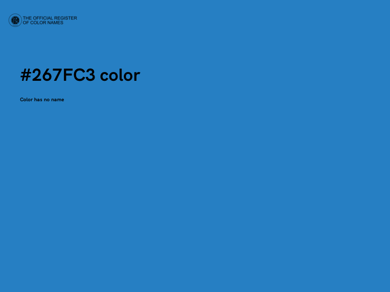 #267FC3 color image