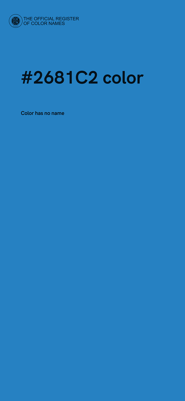 #2681C2 color image
