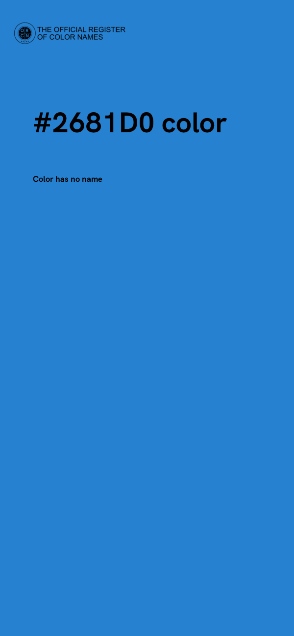 #2681D0 color image