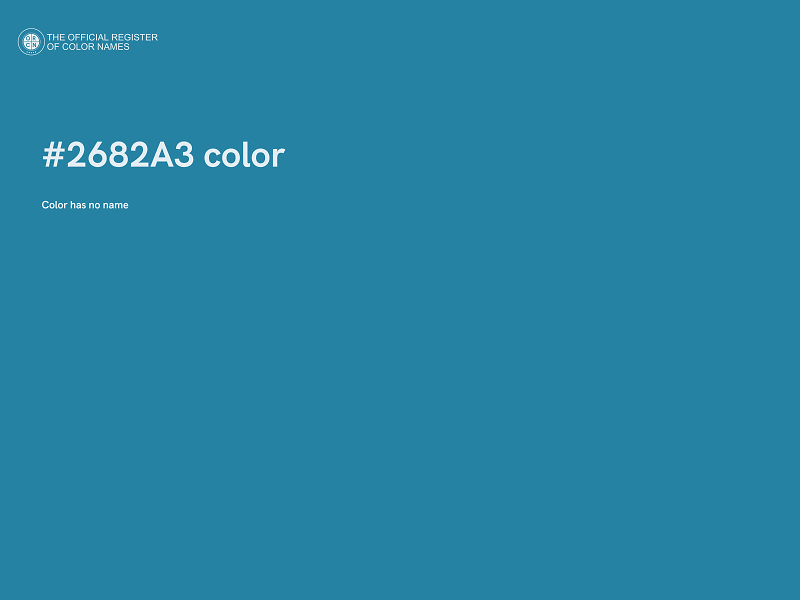 #2682A3 color image
