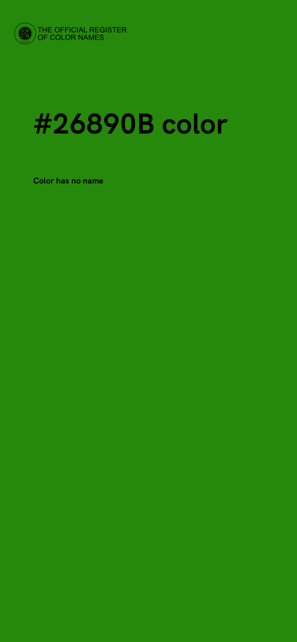#26890B color image