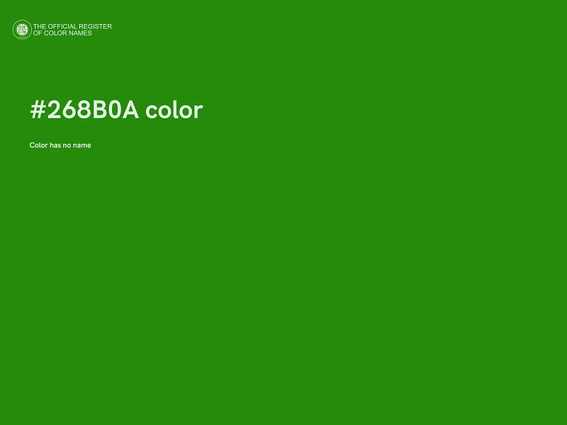 #268B0A color image