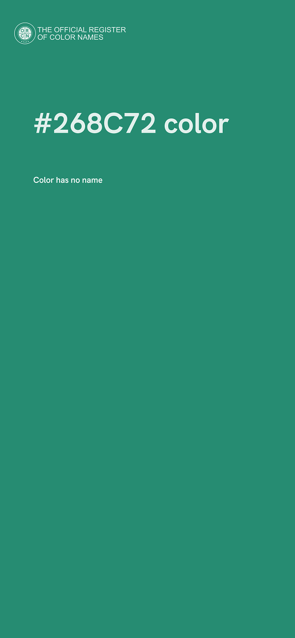 #268C72 color image