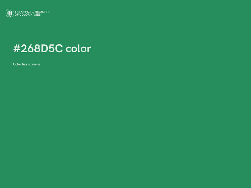 #268D5C color image