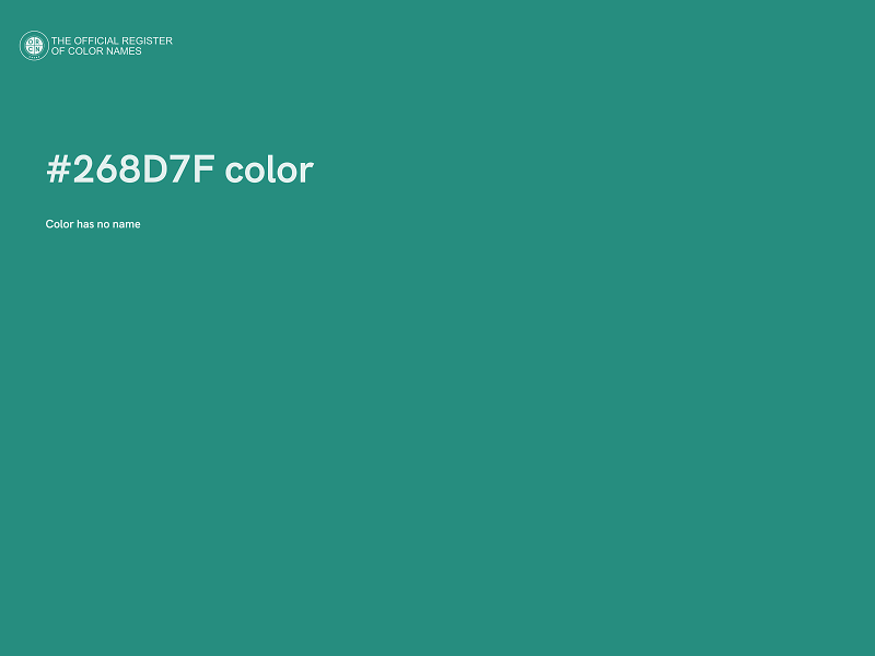 #268D7F color image