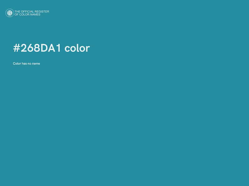 #268DA1 color image