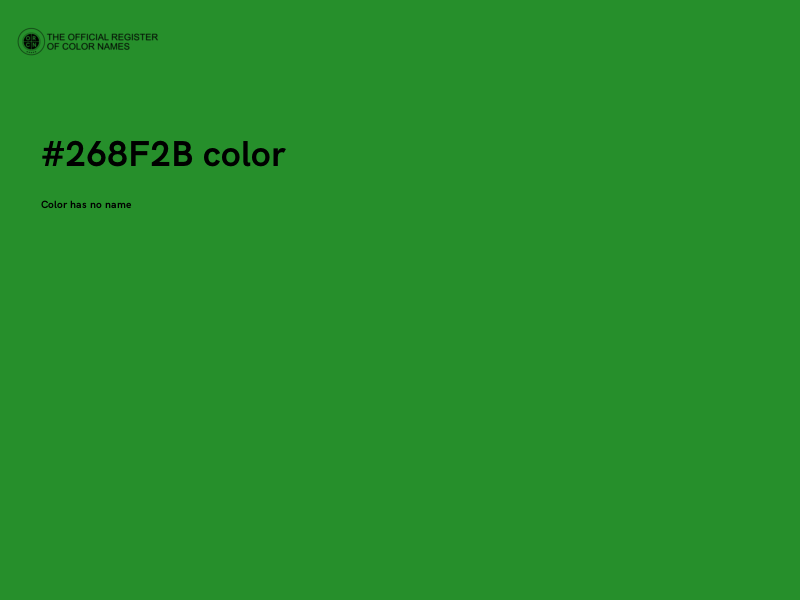 #268F2B color image