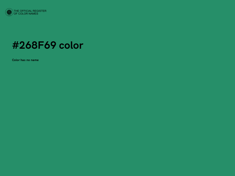 #268F69 color image