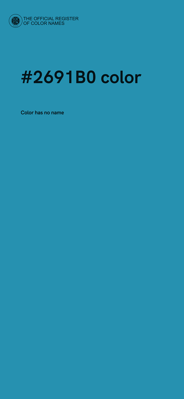 #2691B0 color image