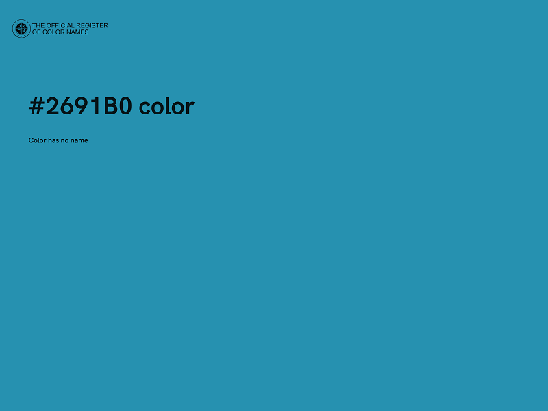 #2691B0 color image