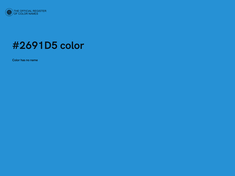 #2691D5 color image