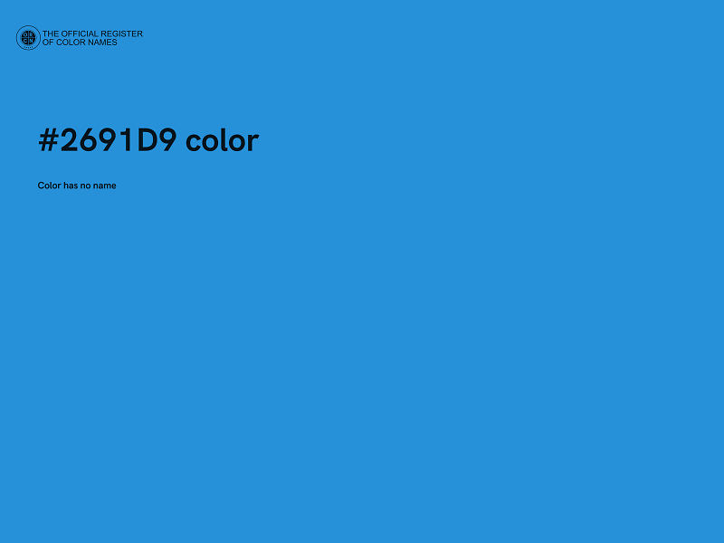 #2691D9 color image