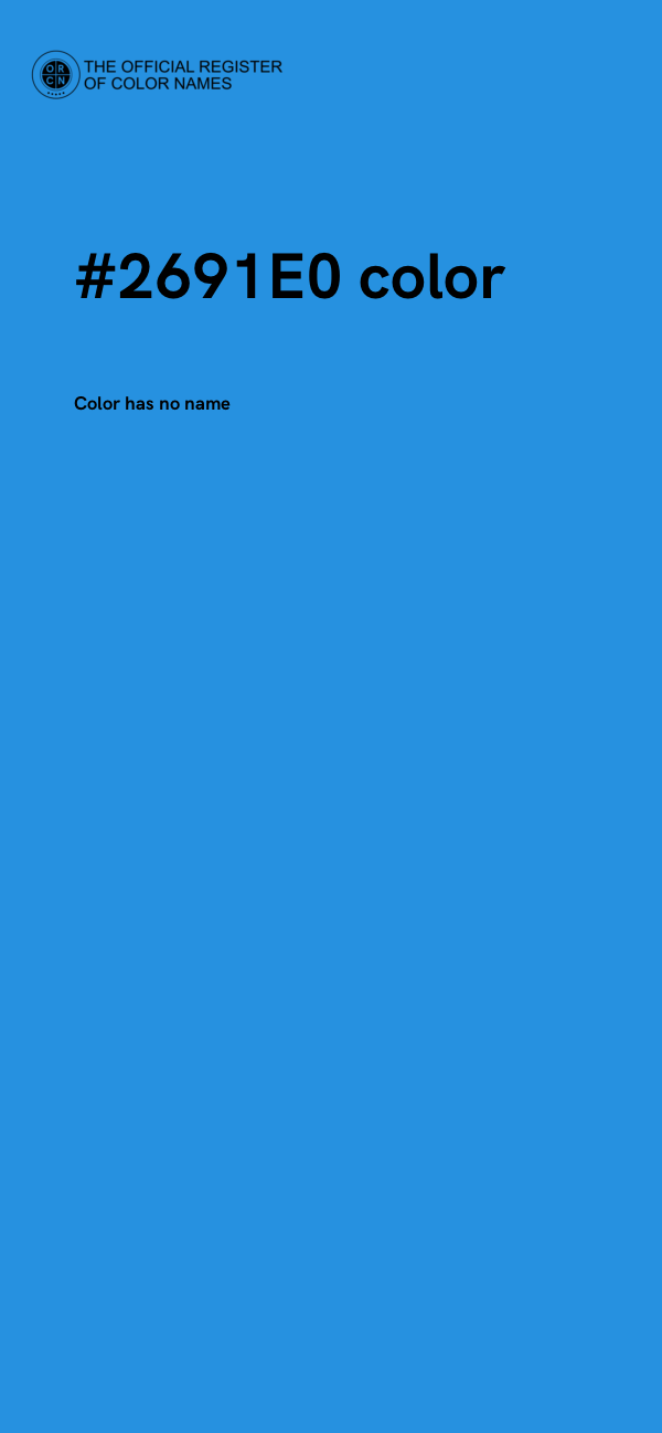 #2691E0 color image