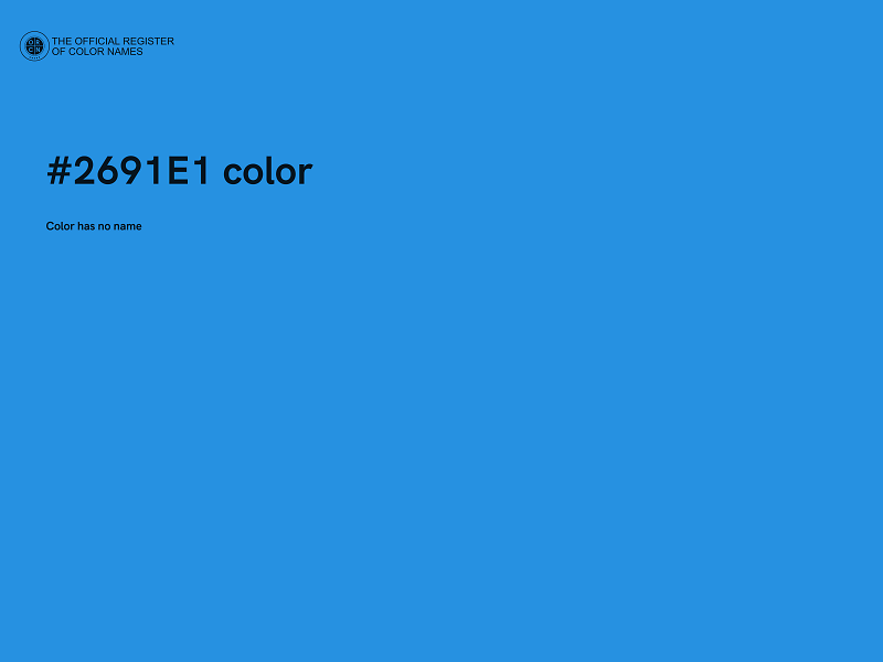 #2691E1 color image