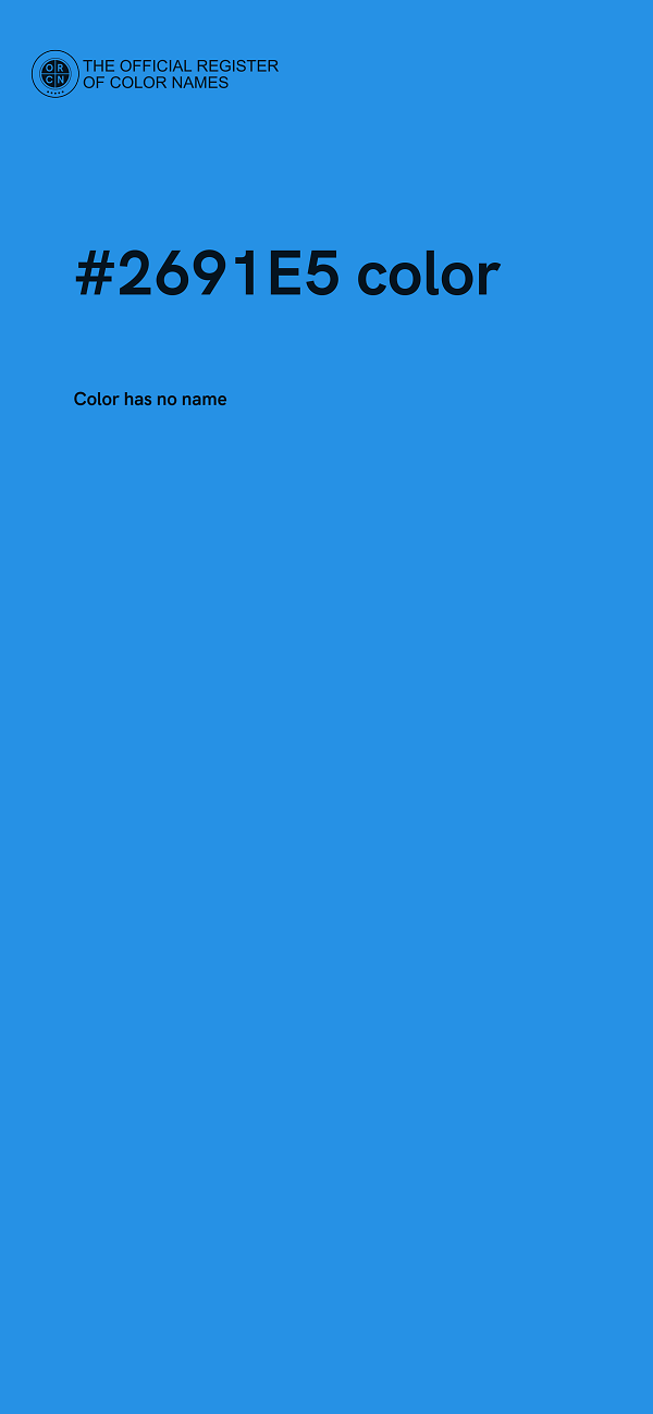 #2691E5 color image