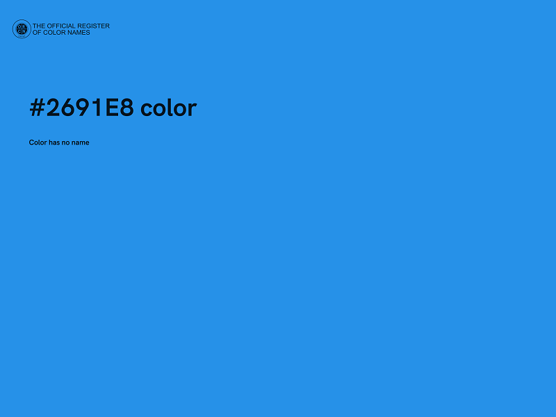#2691E8 color image
