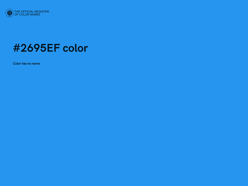 #2695EF color image