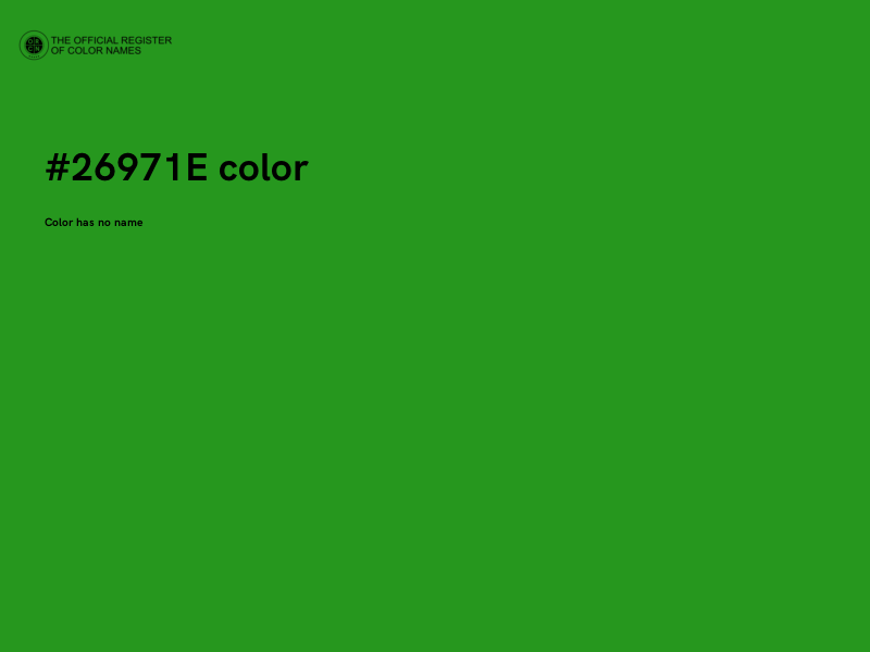 #26971E color image