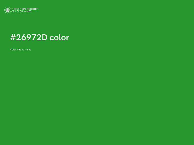 #26972D color image