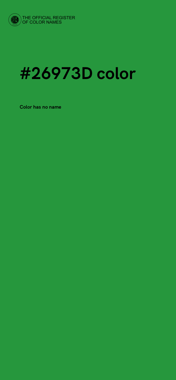 #26973D color image