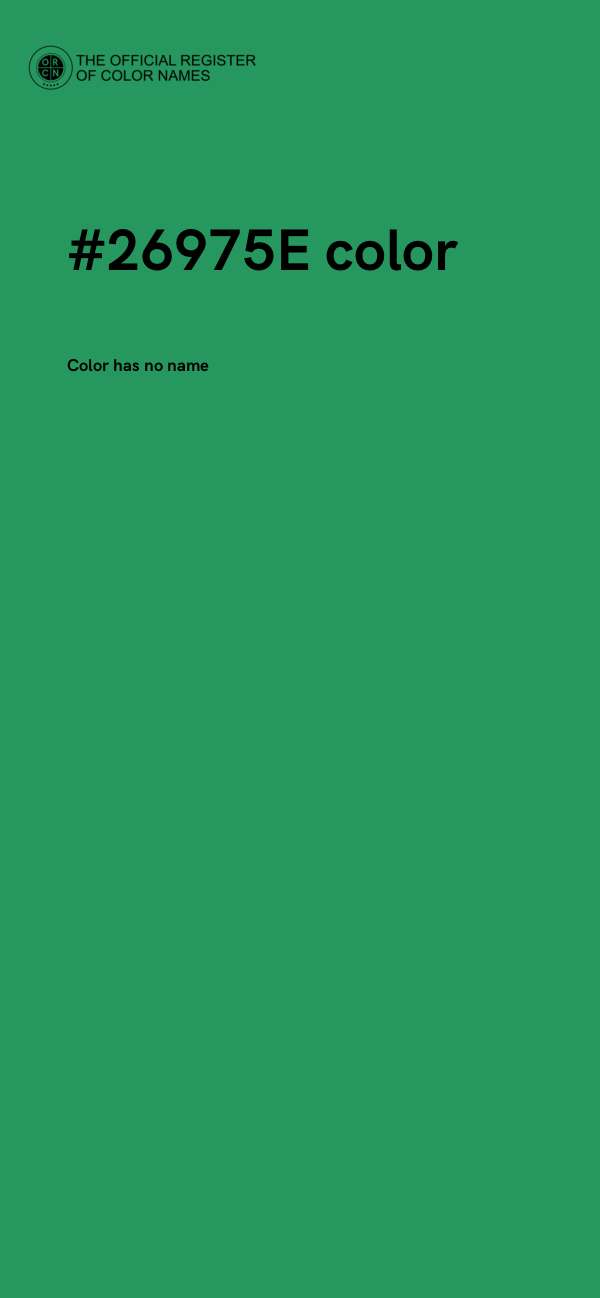 #26975E color image