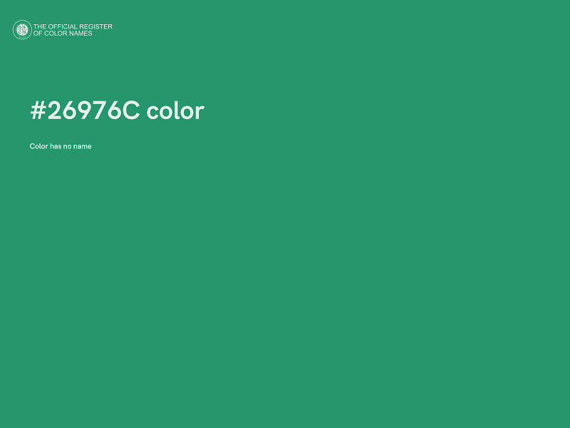 #26976C color image