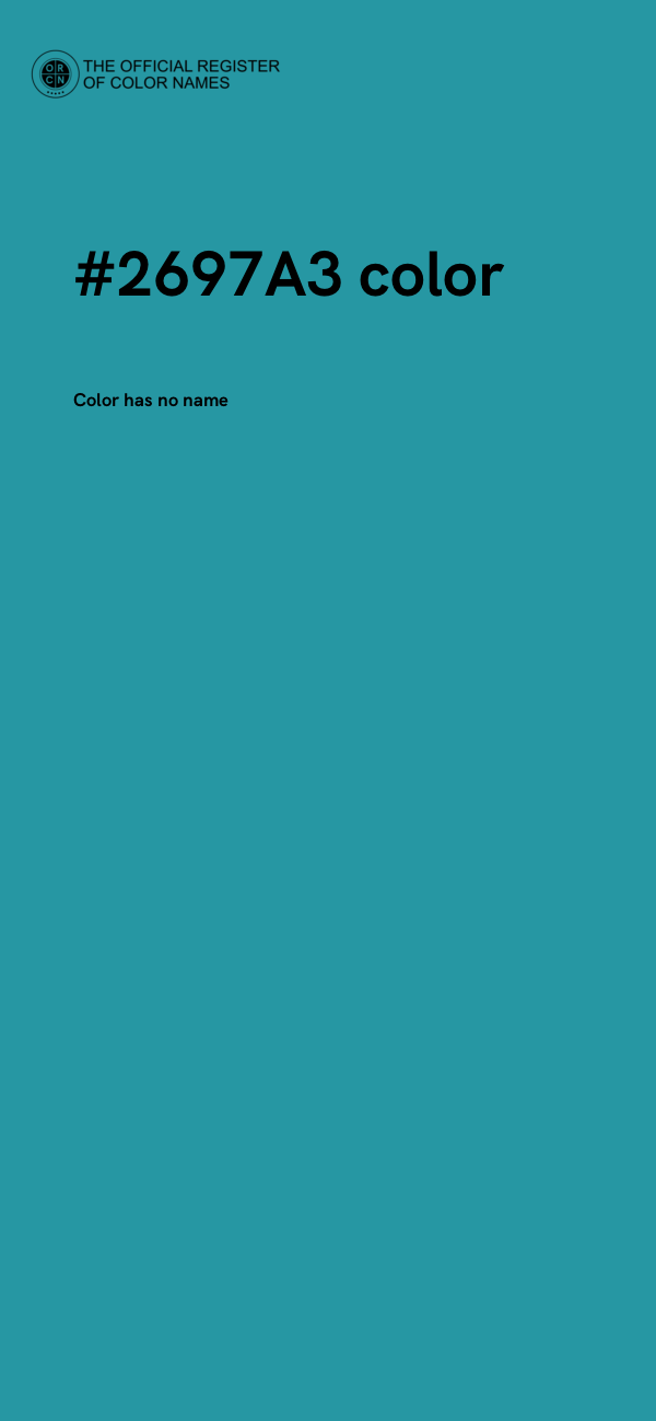#2697A3 color image