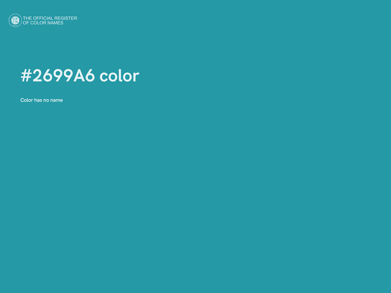 #2699A6 color image