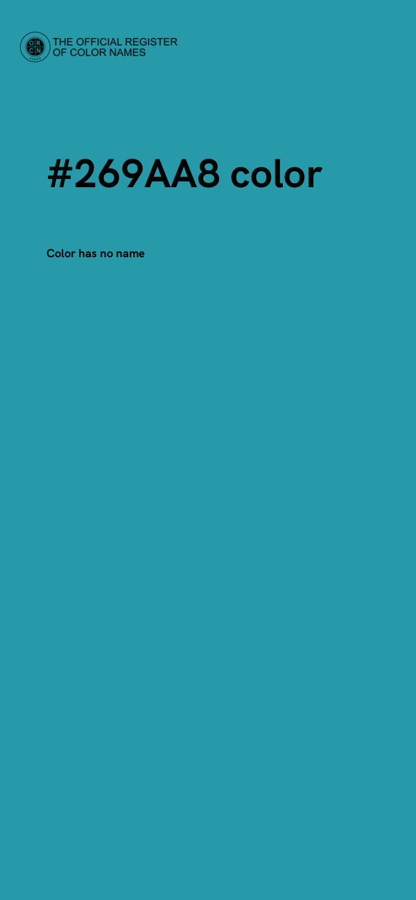 #269AA8 color image