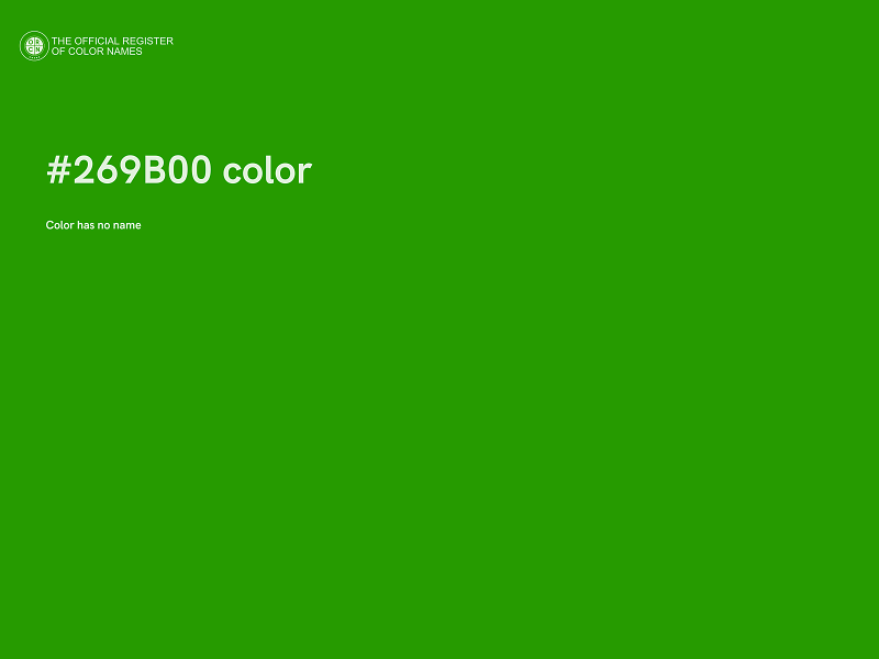 #269B00 color image