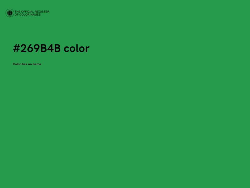 #269B4B color image