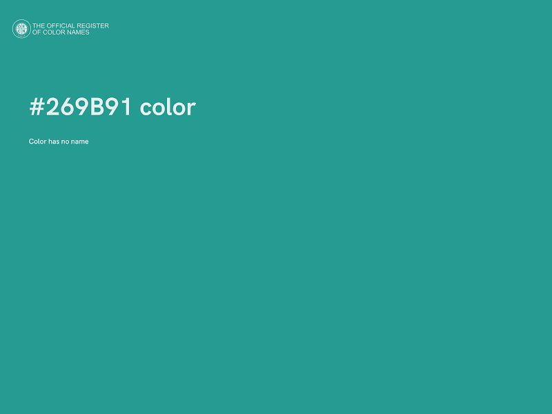 #269B91 color image
