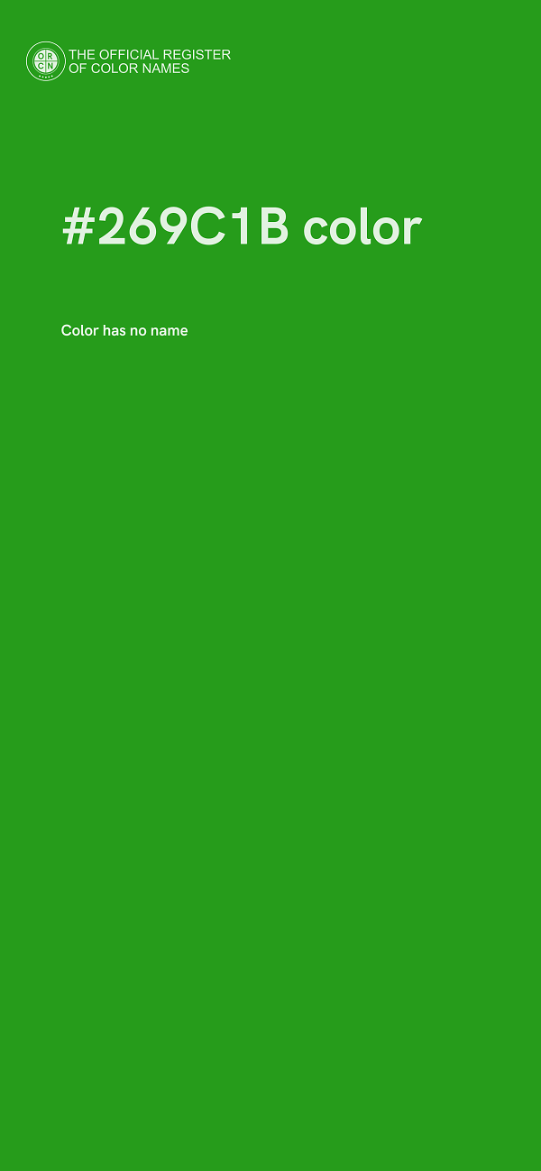 #269C1B color image