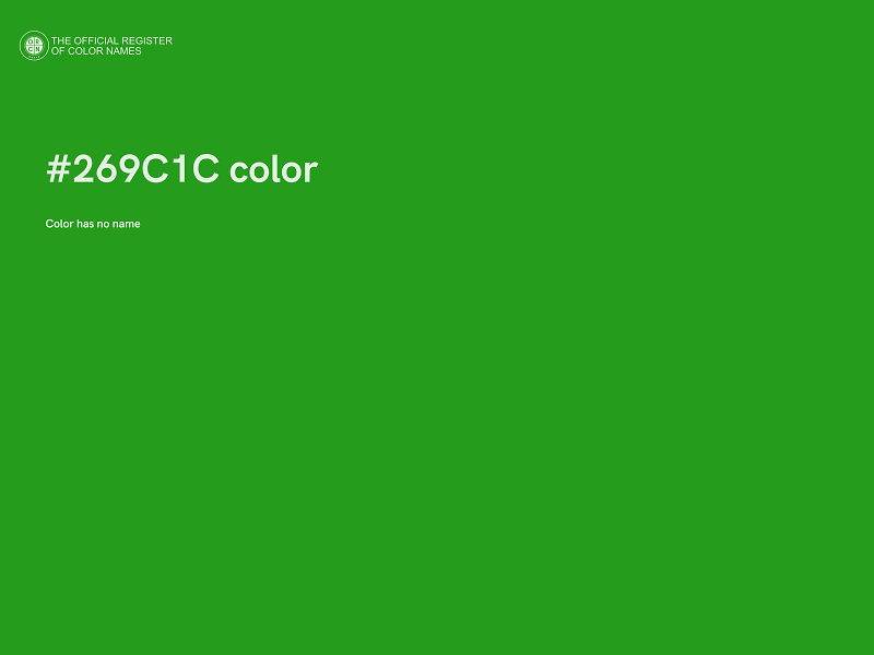 #269C1C color image