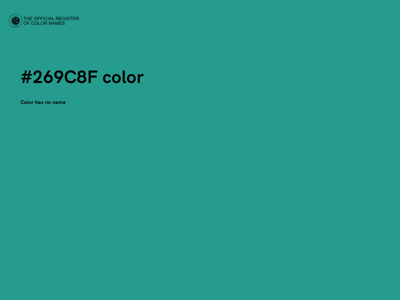 #269C8F color image